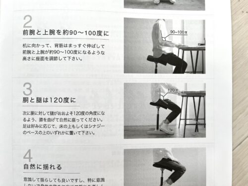バランスシナジーの説明書の写真