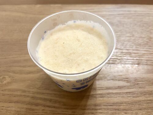 自作の桃アイス