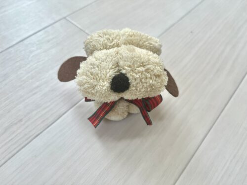 犬型ハンドタオル